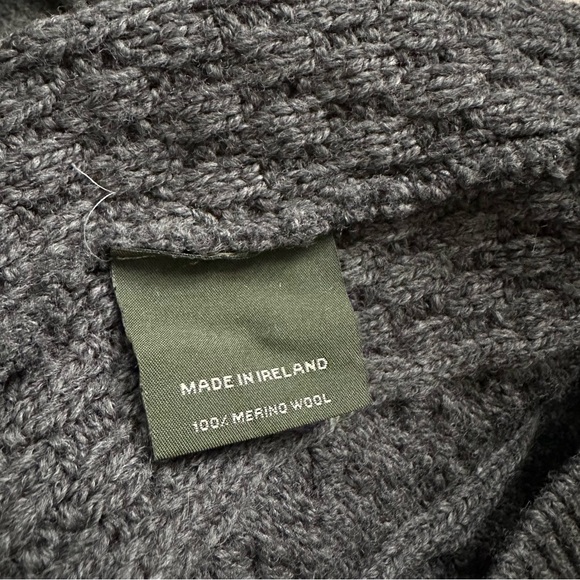 NWT Aran Sweater Market Men's Cable Knit Crew Neck Aran Wool Sweater - Picture 8 of 9